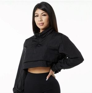 Alphalete Black Cropped Jacket XS